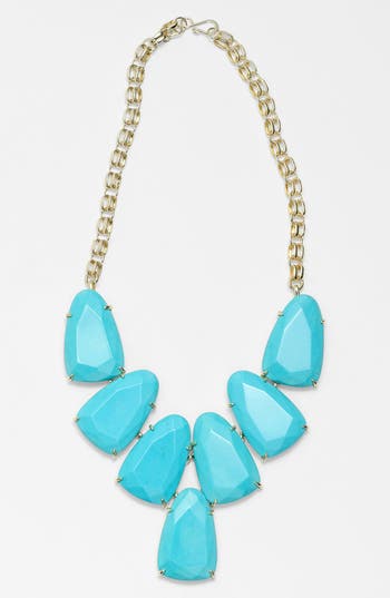 UPC 842177000199 product image for Kendra Scott 'Harlow' Frontal Necklace Turquoise/ Gold One Size | upcitemdb.com