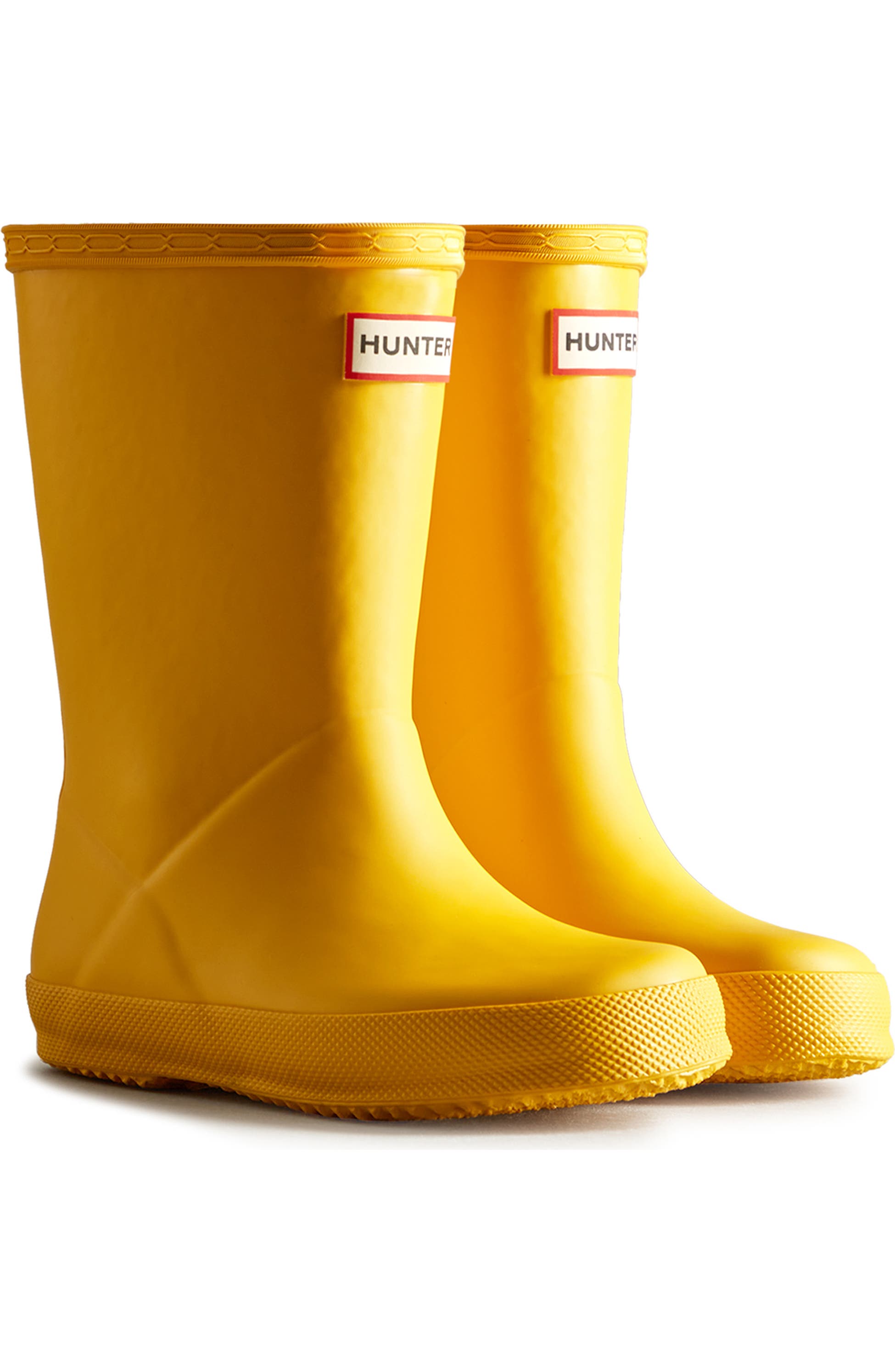Hunter Kids' First Classic Rain Boot, Main, color, Yellow/Yellow