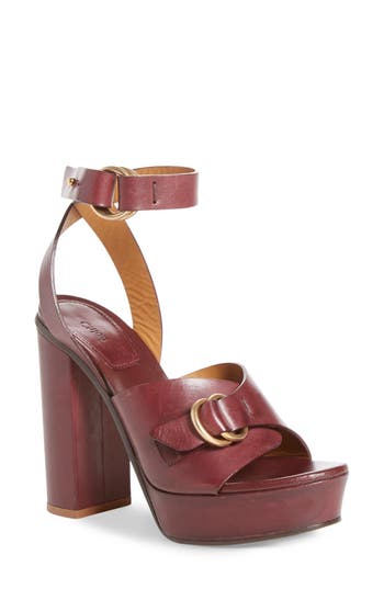 Chloé Ankle Strap Platform Sandal (Women) | Nordstrom