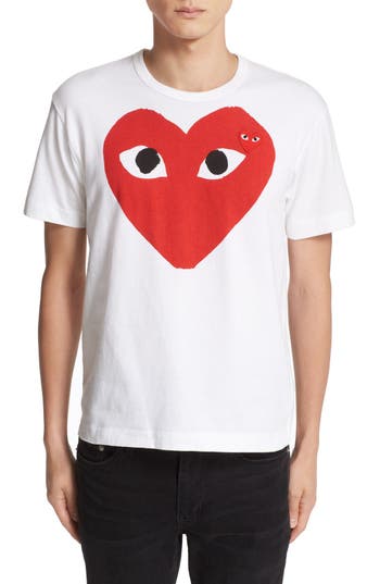 Comme des Garçons PLAY Heart Face Graphic T-Shirt | Nordstrom