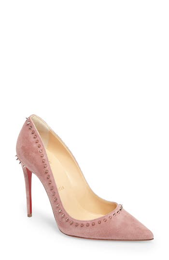 CHRISTIAN LOUBOUTIN Anjalina Pointy Toe Pump in Pink | ModeSens