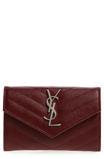 Saint Laurent 'Small Monogram' Leather French Wallet | Nordstrom
