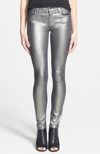 True Religion Brand Jeans 'Halle' Coated Skinny Jeans (Gunmetal ...