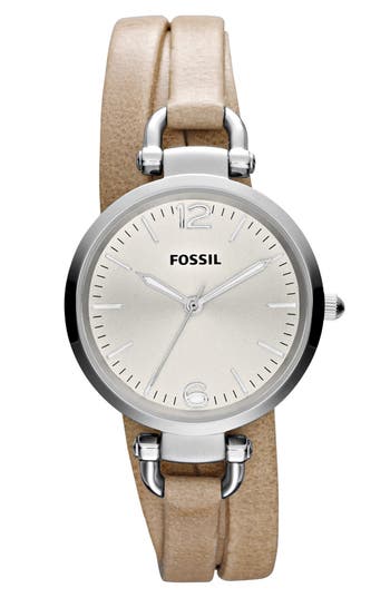 Fossil 'Georgia' Faux Wrap Watch, 32mm | Nordstrom