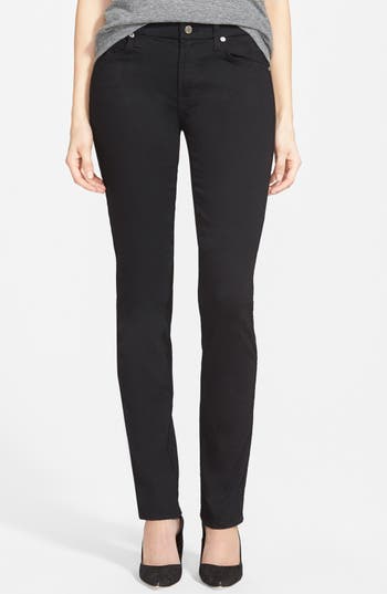 7 For All Mankind® 'Kimmie' Straight Leg Jeans (Luxe Black) | Nordstrom