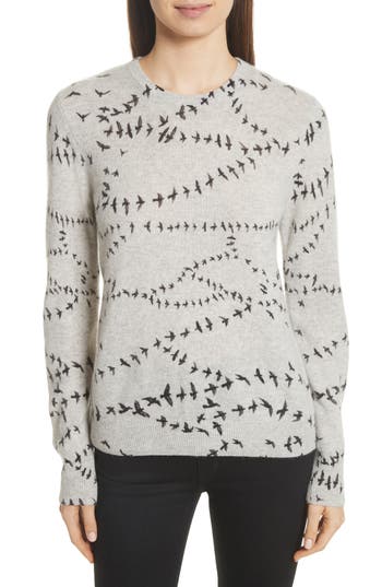 Equipment Shane Bird Print Cashmere Sweater