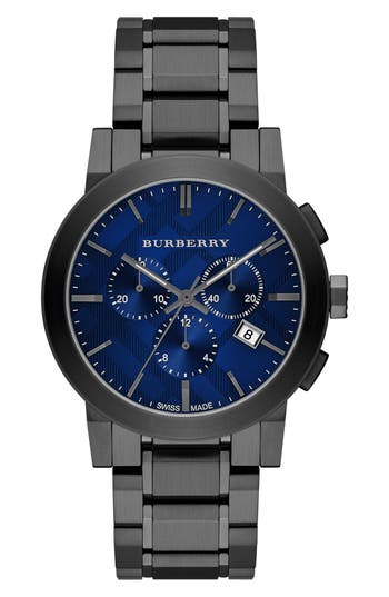 Burberry Large Chronograph Bracelet Watch, 42mm | Nordstrom