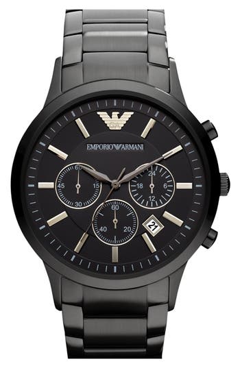 Emporio Armani Stainless Steel Bracelet Watch, 43mm | Nordstrom