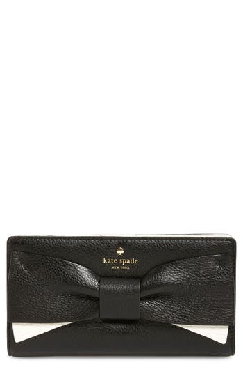 kate spade new york 'eden lane - stacy' bow leather wallet | Nordstrom