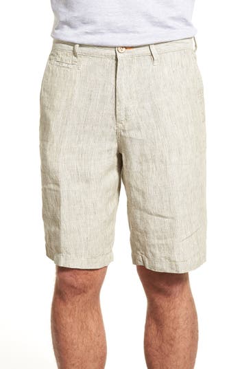 Tommy Bahama 'Line of the Times' Relaxed Fit Striped Linen Shorts ...