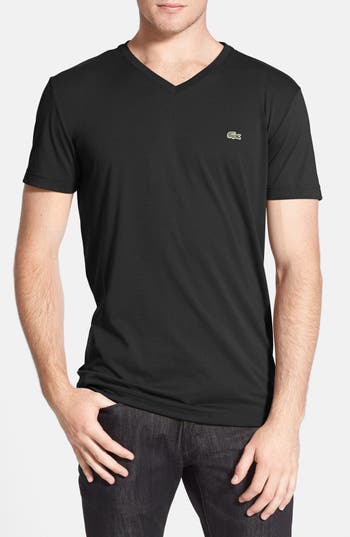 Lacoste Pima Cotton Jersey V-Neck T-Shirt | Nordstrom