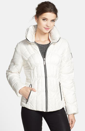 GUESS Fitted Down & Feather Jacket (Online Only) | Nordstrom