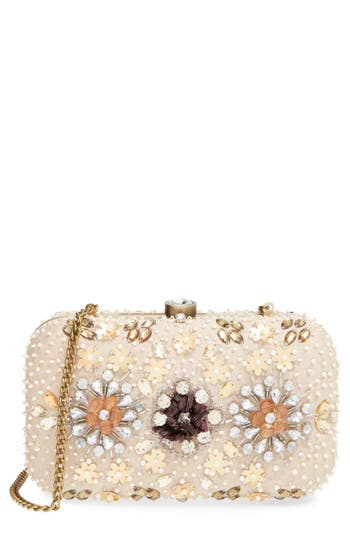Natasha Couture Bead & Crystal Floral Clutch | Nordstrom