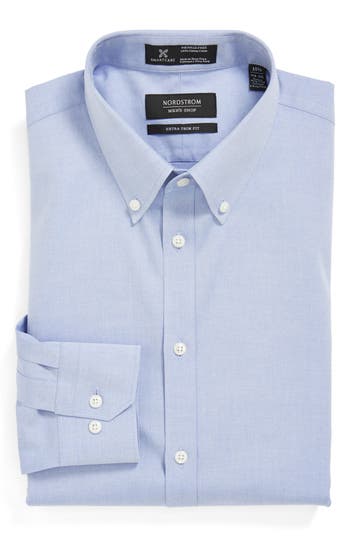 Nordstrom Smartcare™ Wrinkle Free Extra Trim Fit Pinpoint Dress Shirt ...