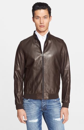 Salvatore Ferragamo Reversible Nappa Leather Jacket | Nordstrom