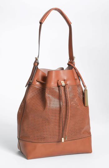 Vince Camuto Perforated Drawstring Shoulder Bag | Nordstrom