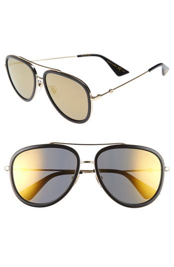 Gucci 57mm Aviator Sunglasses | Nordstrom
