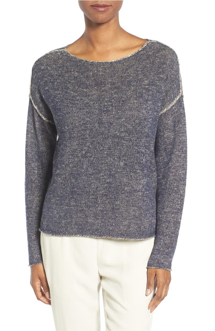 Eileen Fisher Organic Linen & Cotton Sweater | Nordstrom