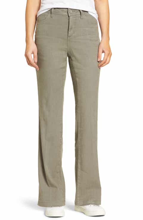 Green Linen Pants for Women: White, Black, Wool, Twill & More | Nordstrom