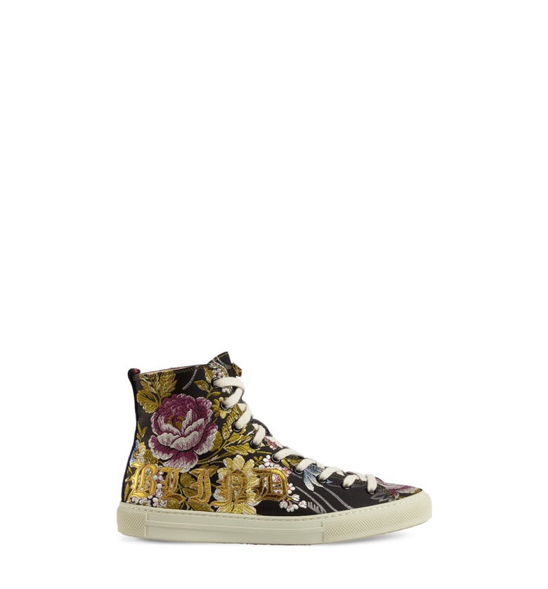 Gucci Floral High Top Sneaker (Women) | Nordstrom