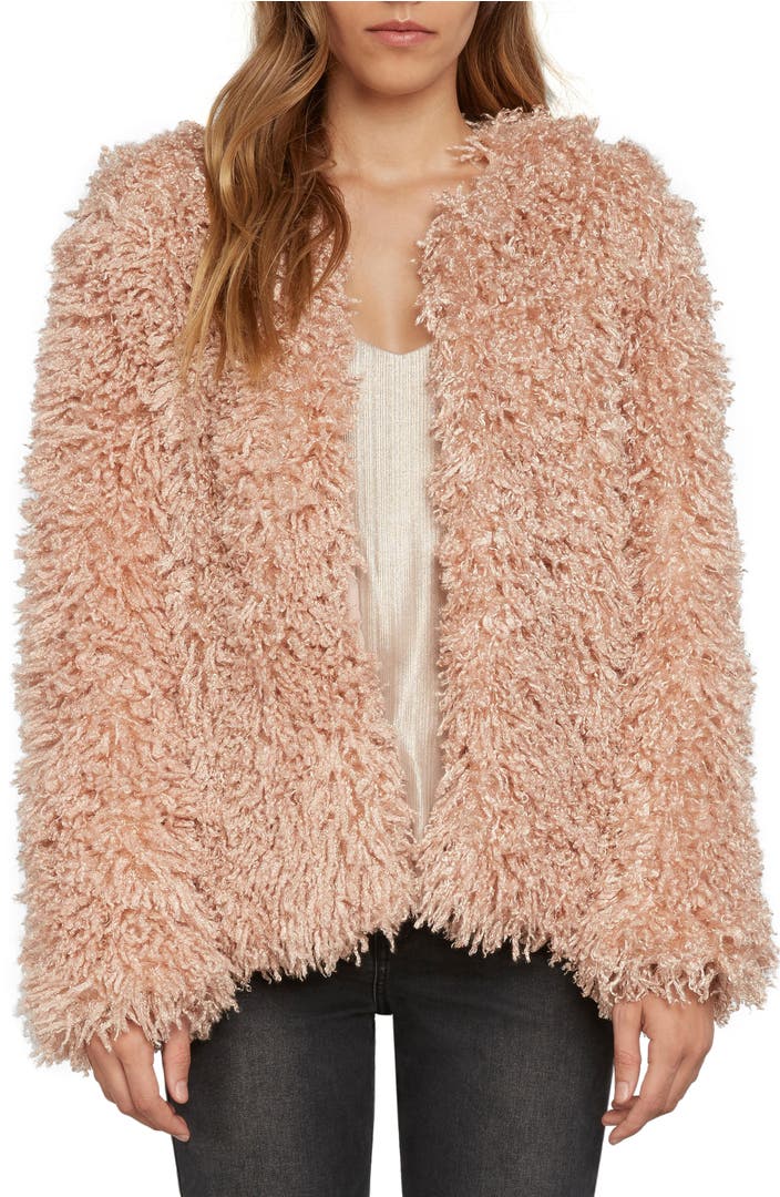Willow & Clay Shaggy Faux Fur Jacket | Nordstrom