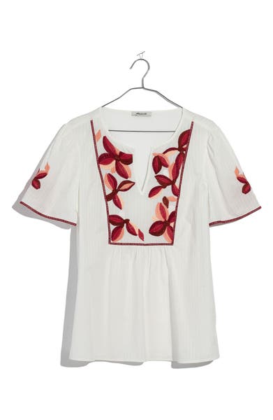 Main Image - Madewell Embroidered Fable Top