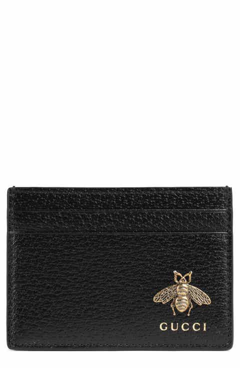 Gucci Bee Leather Card Case