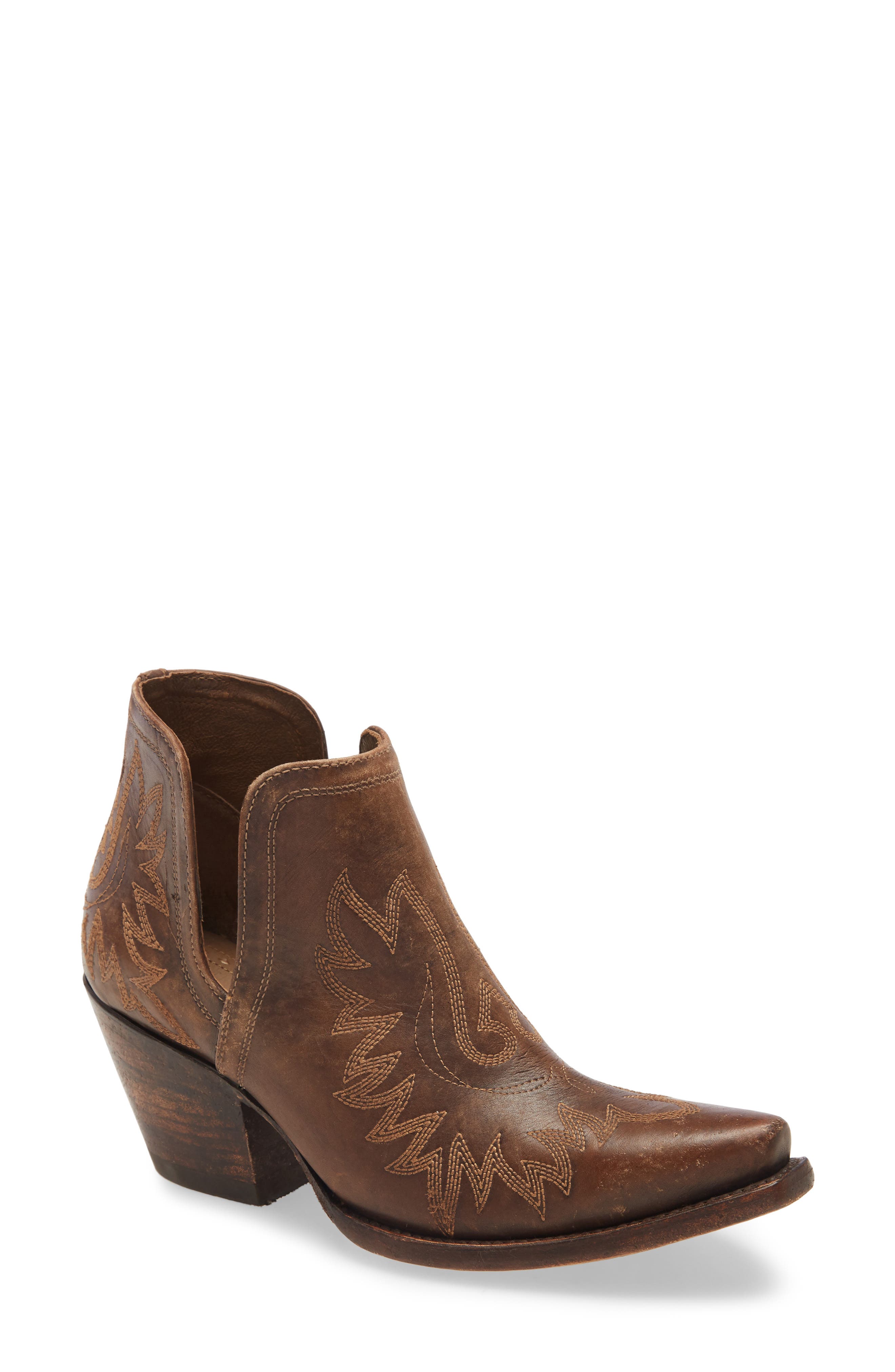 ariat stax studded wedge bootie