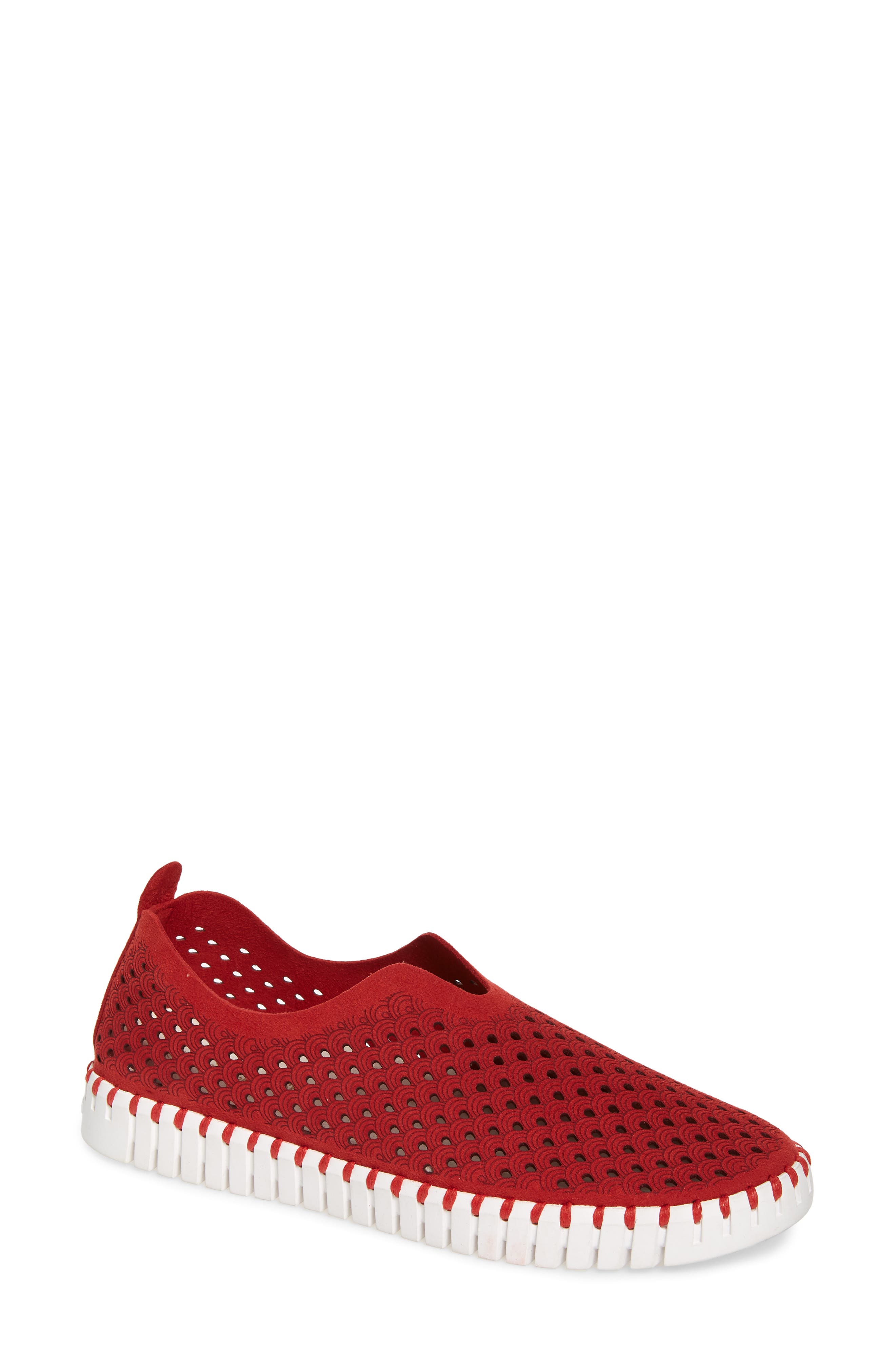 womens red sneakers