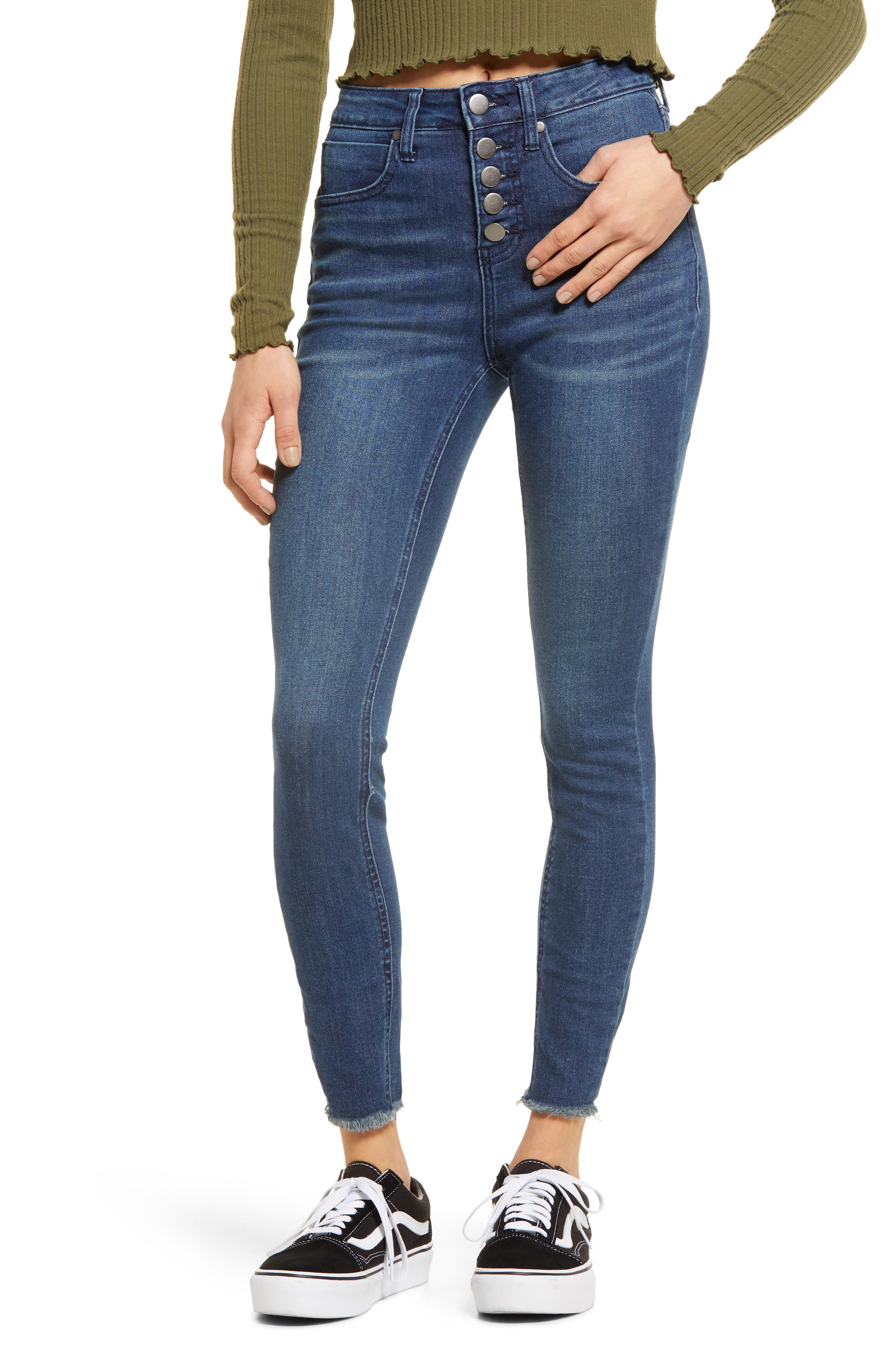 womens button up jeans