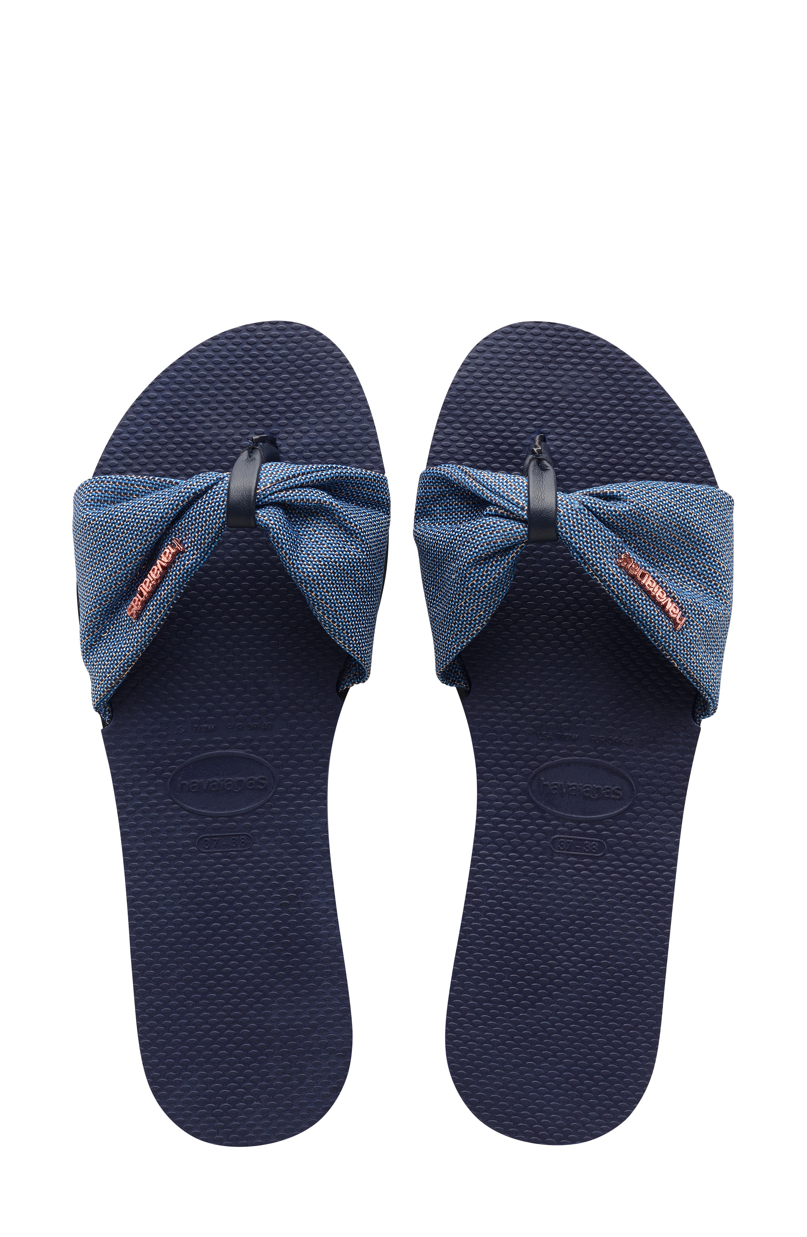 navy blue flip flops ladies