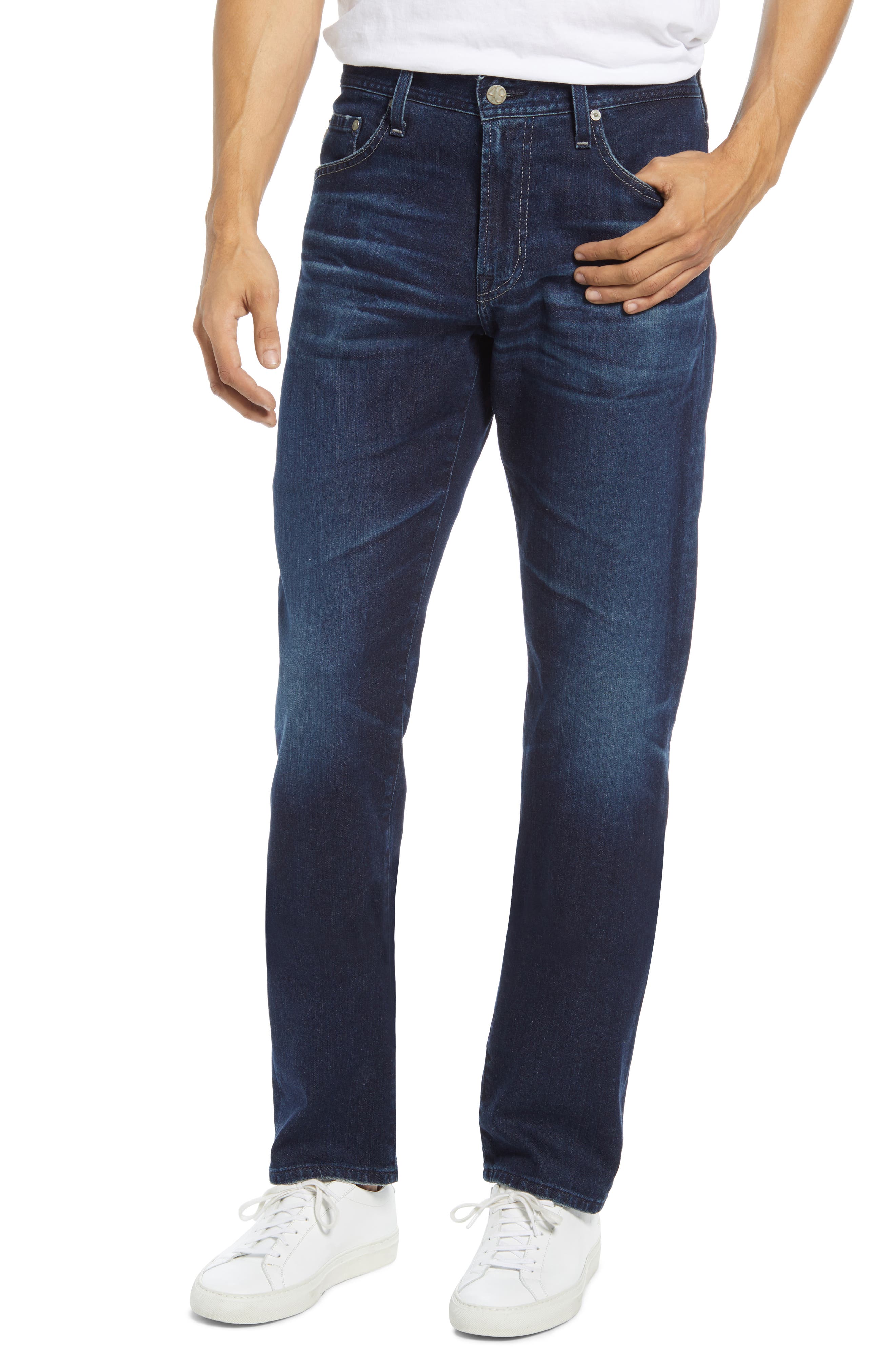 slim straight leg jeans mens