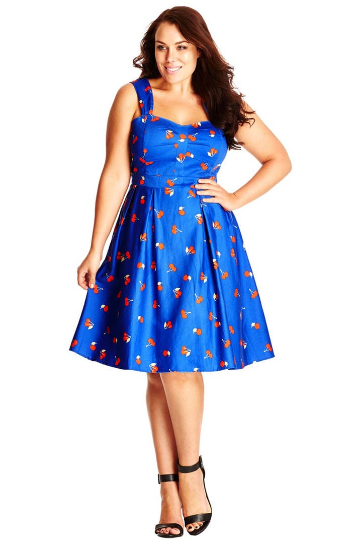 City Chic 'So Fruity' Fit & Flare Sundress (Plus Size) | Nordstrom