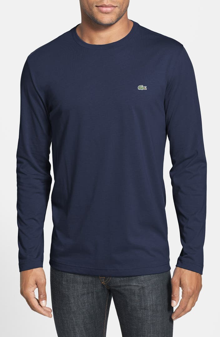 Lacoste Long Sleeve Pima Cotton T-Shirt | Nordstrom