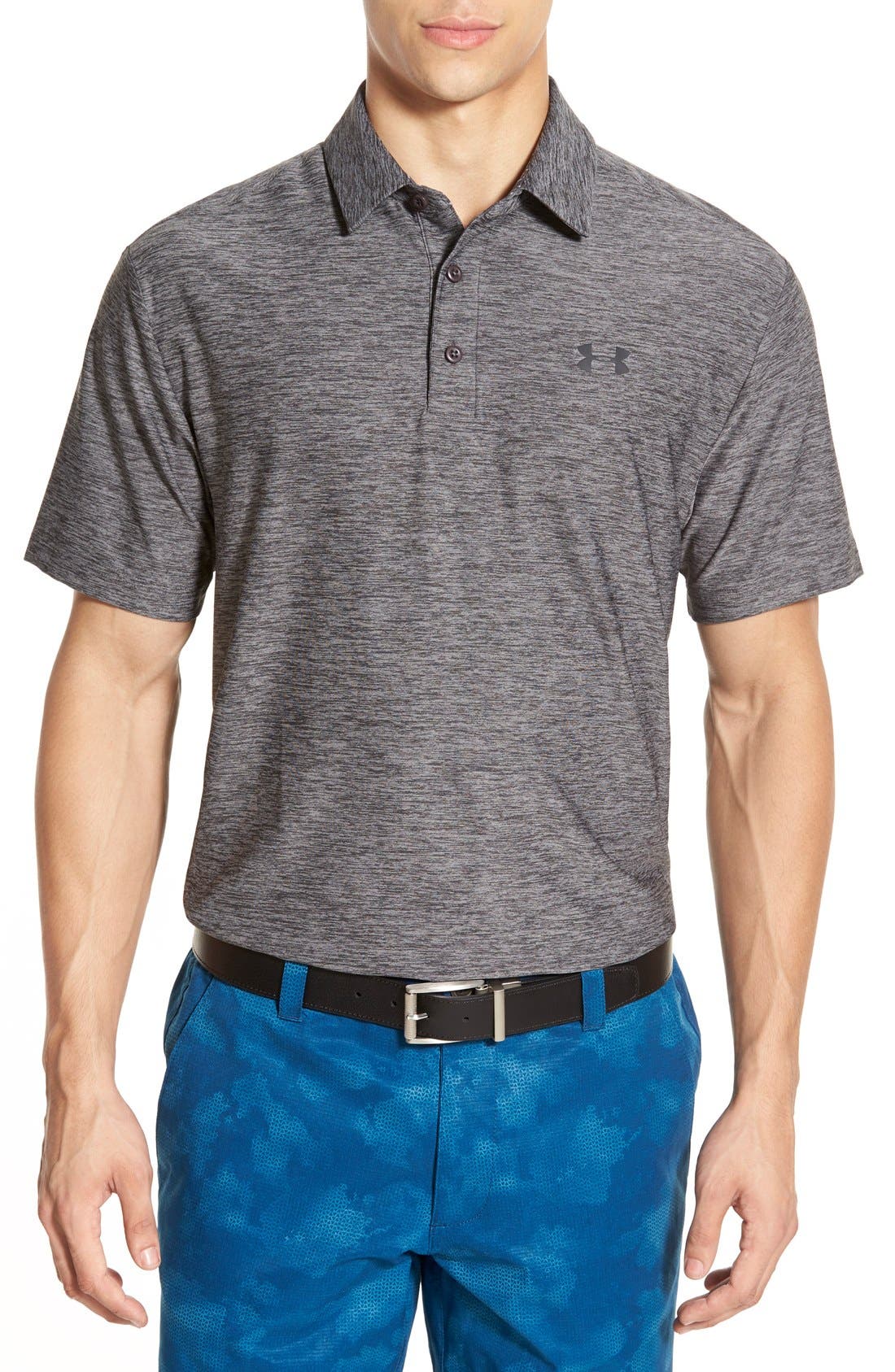 under armour men's playoff blast stripe golf polo