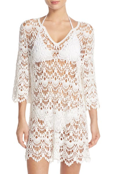 Main Image - Surf Gypsy Crochet Cover-Up Tunic