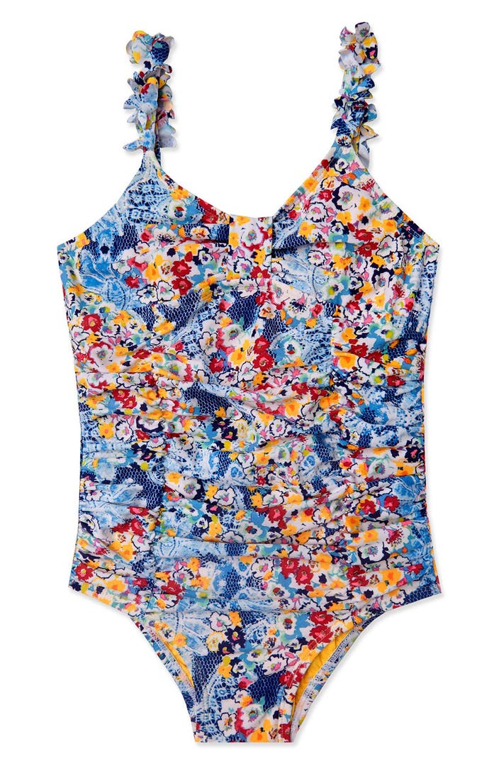 Hula Star 'Heavy Petal' One-Piece Swimsuit (Toddler Girls & Little ...