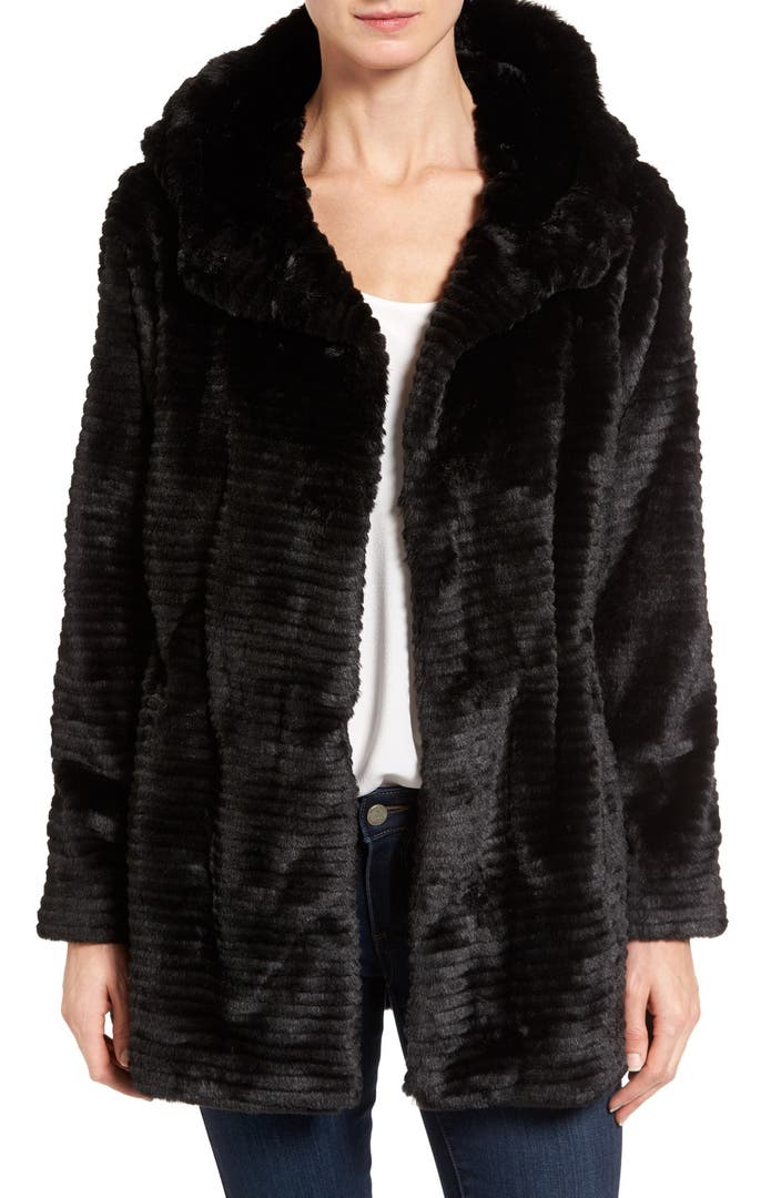 Vince Camuto Hooded Faux Fur Coat | Nordstrom