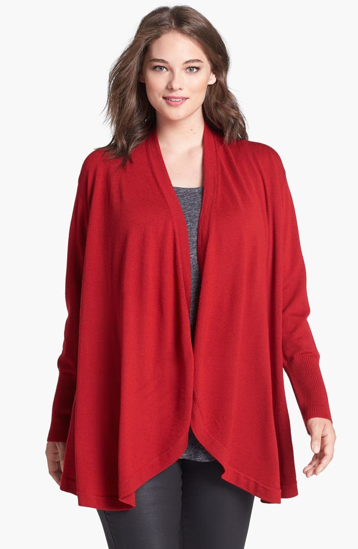 Eileen Fisher Merino Wool Jersey Cardigan (Plus Size) | Nordstrom
