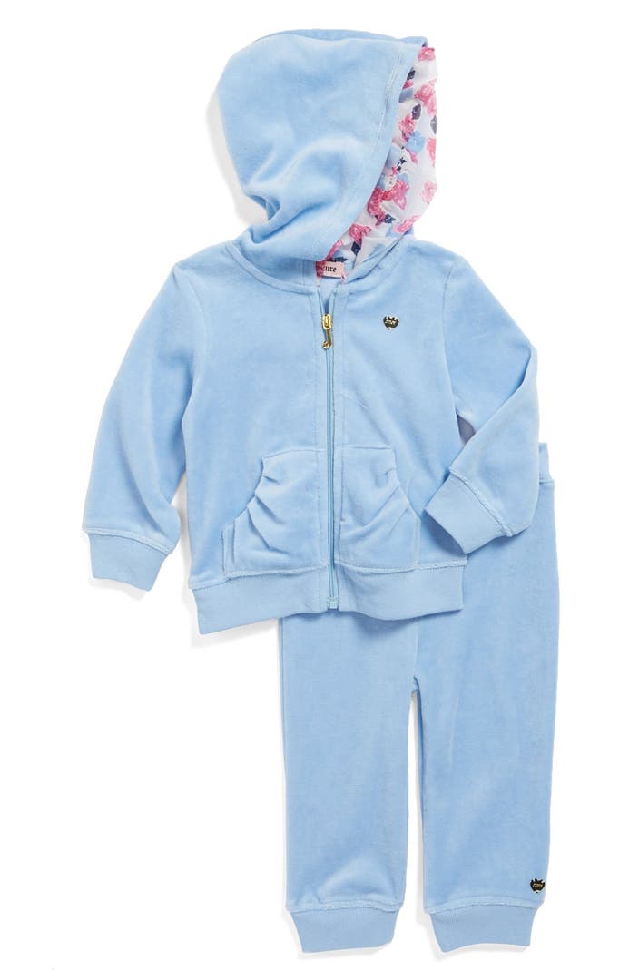 Juicy Couture Velour Track Suit (Baby Girls) | Nordstrom