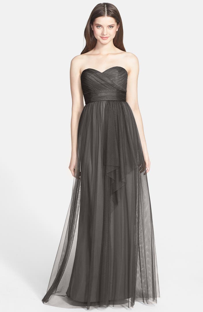 Amsale Draped Tulle Gown | Nordstrom