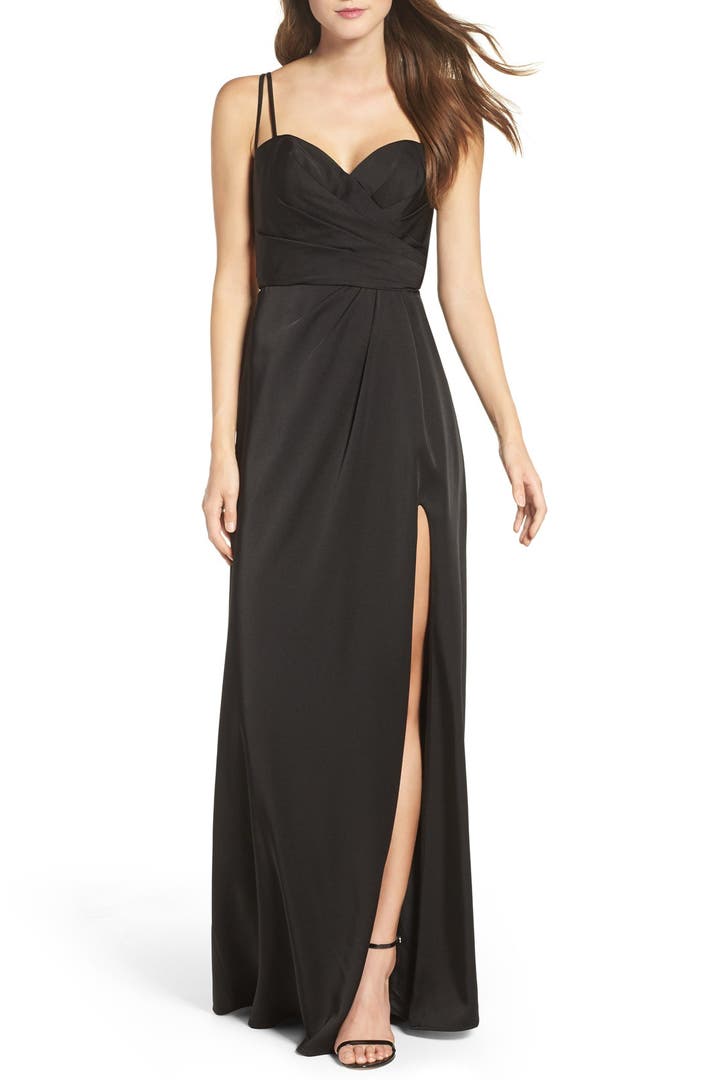 La Femme Ruched Bodice Gown | Nordstrom