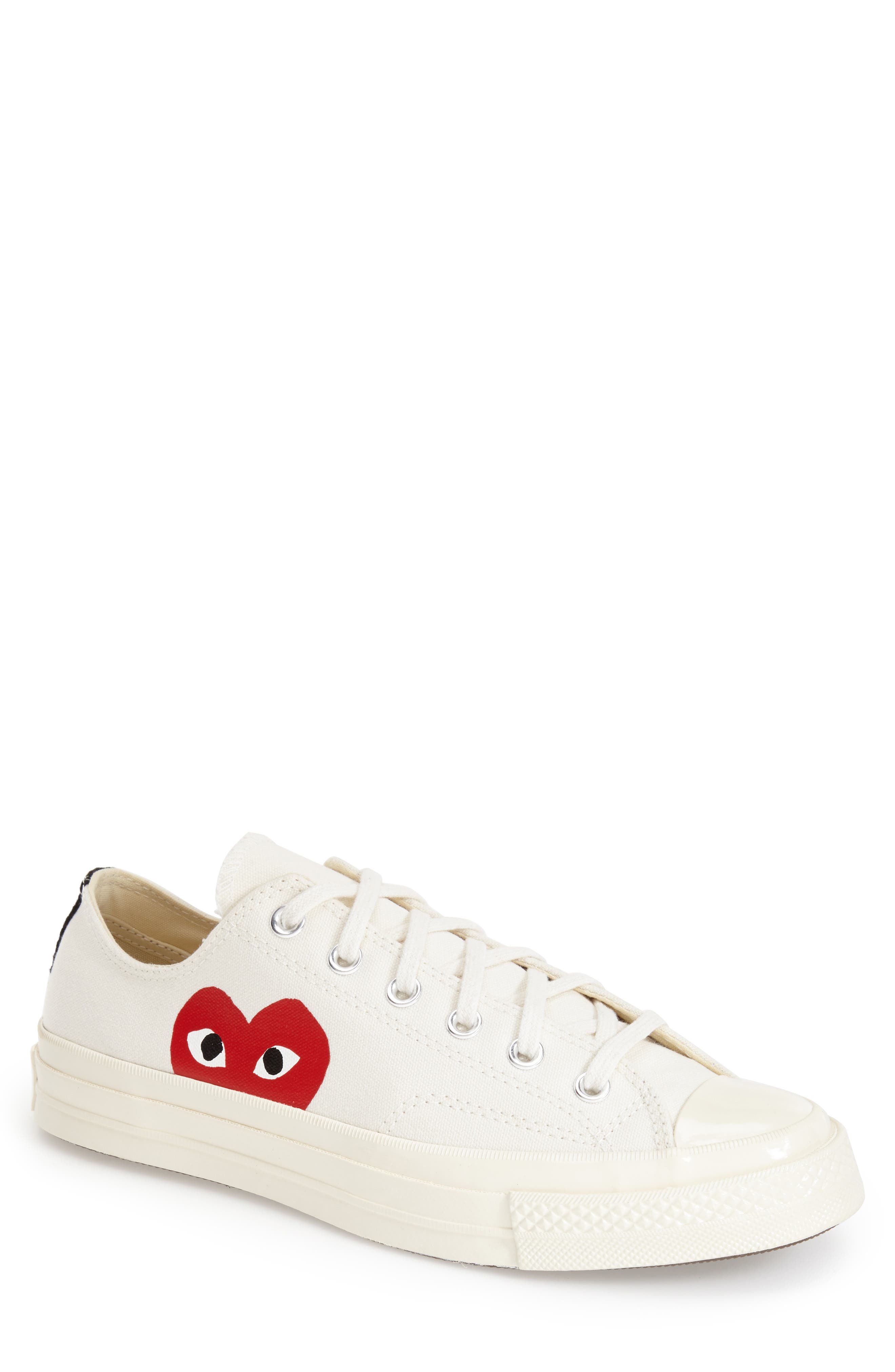 comme des garcons play converse heart low sneakers