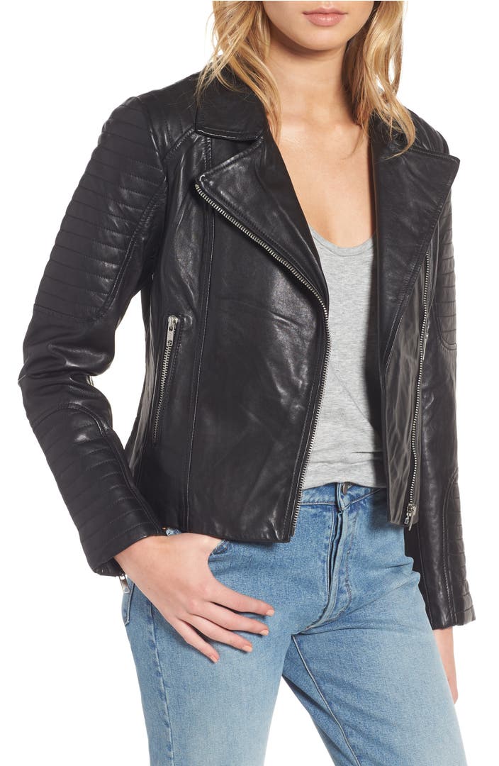BB Dakota Dominic Leather Moto Jacket | Nordstrom