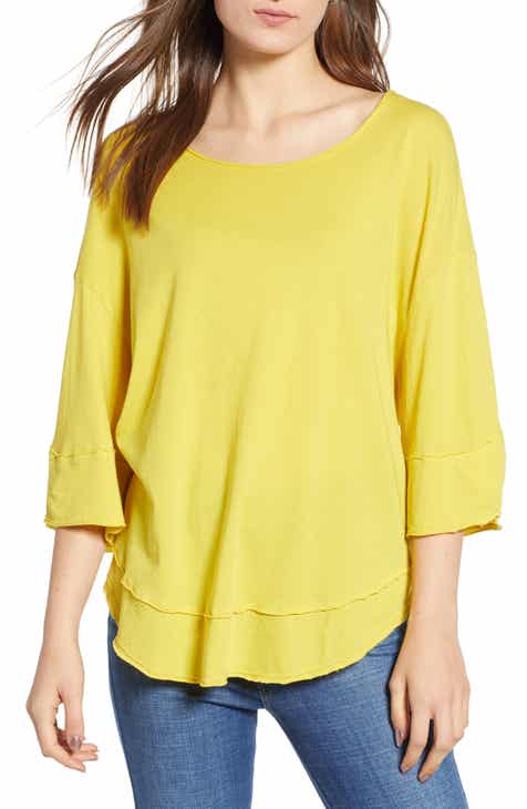 Women's Yellow Tops, Blouses & Tees | Nordstrom