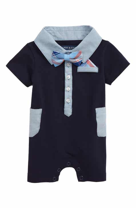 Baby Boy Rompers & One-Pieces: Woven, Thermal & Cotton | Nordstrom
