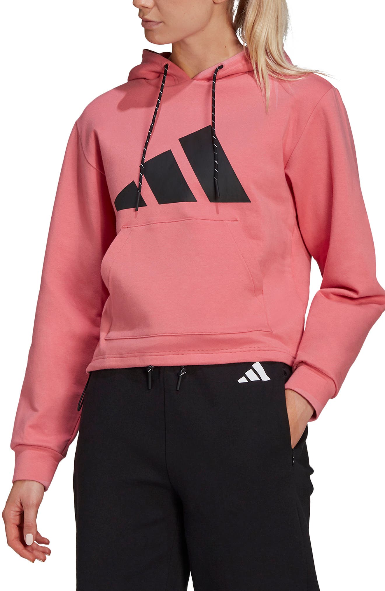 adidas pink and grey sweatshirt