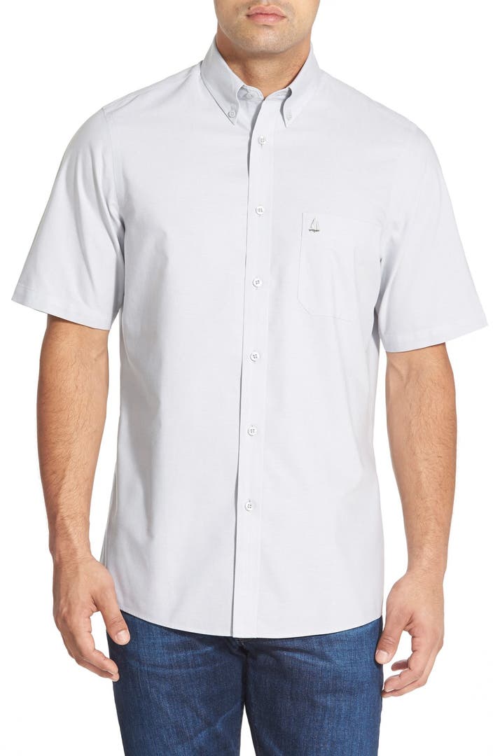 Nordstrom Men's Shop Smartcare™ Regular Fit Short Sleeve Sport Shirt ...