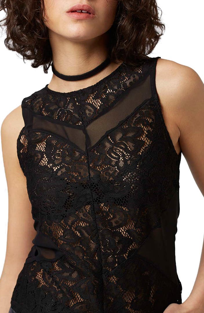 Topshop Lace Tank | Nordstrom