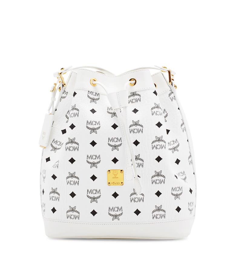 MCM 'Small Heritage' Coated Canvas Bucket Bag | Nordstrom